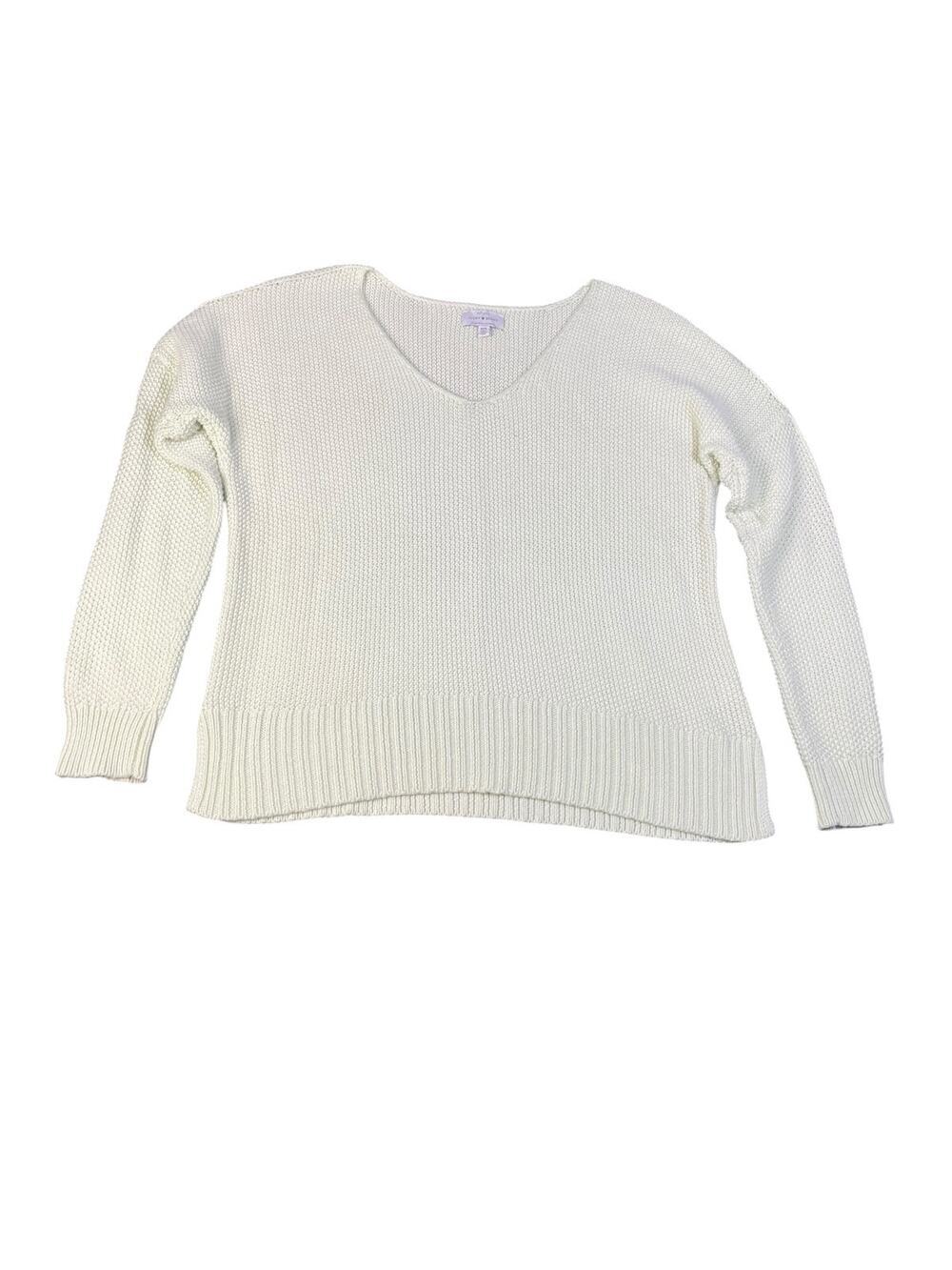 Lucky Brand Women’s Medium Light Green V-Neck Beachy Sweater